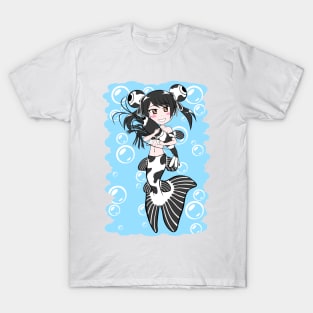 Panda Moor Mermaid and Panda Shrimp T-Shirt